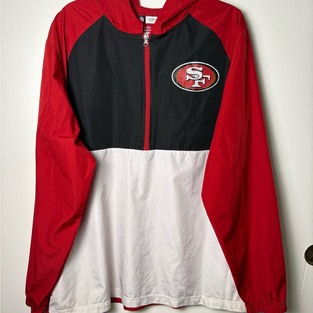NFL Red and Black Team Apparel Jacket